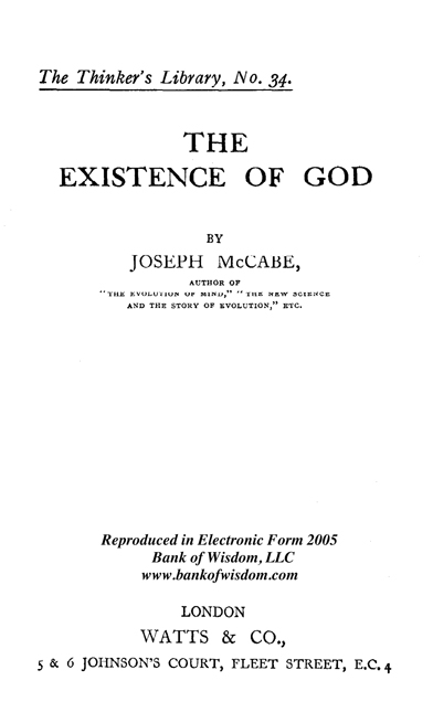 (image for) The Existence of God - Click Image to Close